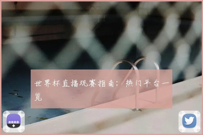 世界杯直播观赛指南：热门平台一览