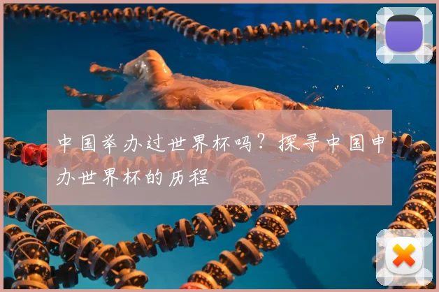 中国举办过世界杯吗？探寻中国申办世界杯的历程